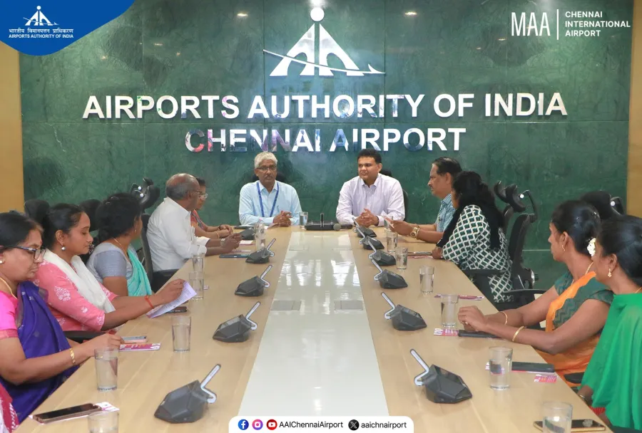 In discussion with the AAI Chennai Airport team
