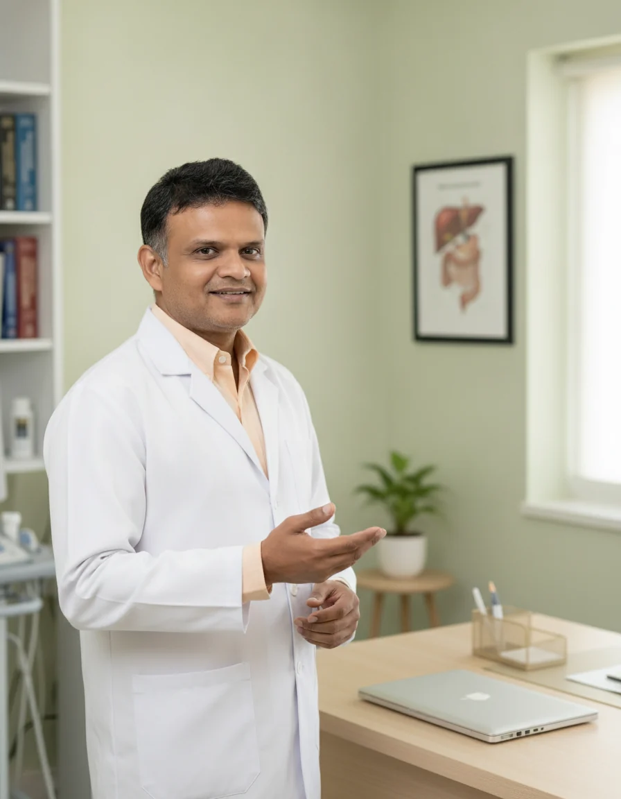 Dr. Babu Elangovan in his Chennai consulting room
